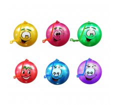 10" ( 25cm ) Smiley Face Fruit Scented Ball With Keychain