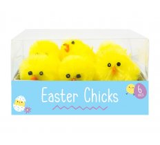 Easter Chick Decorations 4cm - 6 Pack