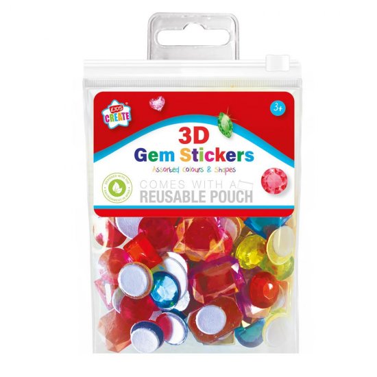 Kids Create Activity 3D Sticker Gems - Click Image to Close
