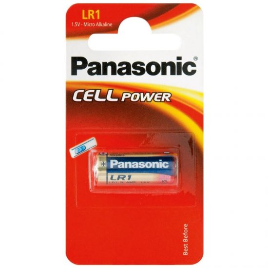 Panasonic N / LR1 Alkaline Batteries X 10 - Click Image to Close
