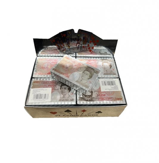 Deluxe Silver Playing Cards With Display Box - Click Image to Close