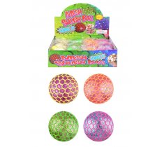 7CM LIGHT UP SQUEEZE SQUISHY MESH BALL