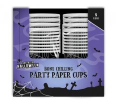 Halloween Paper Cups 270ml 8 Pack - Adults