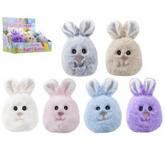 Easter 10cm Fluffy Bunnies ( Assorted Colours )
