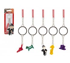 Monopoly 2D Rubber Keyring With Charm 5cm ( Assorted )