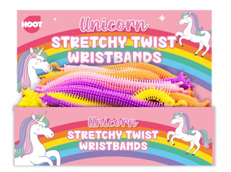 Unicorn Stretchy Twist Wristbands - Click Image to Close