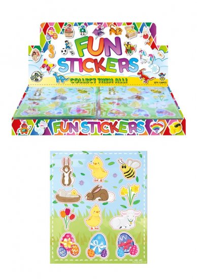 Easter 10 X 11.5cm Stickers Sheet x 120 ( 10p Each ) - Click Image to Close