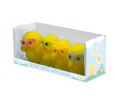 Easter Chicks With Glasses 4 Pack