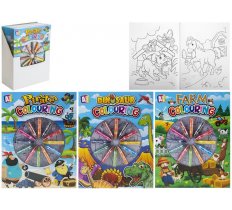 A4 BOYS COLOURING BOOK WITH 12 CRAYONS 3 ASSORTED
