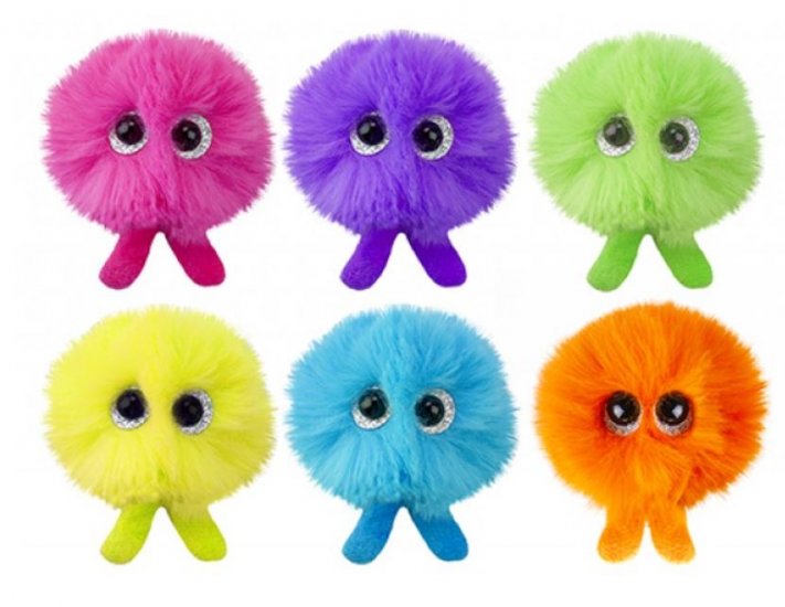 Micro Plush 8.5cm Fuzzy Ball ( Assorted Colours ) - Click Image to Close