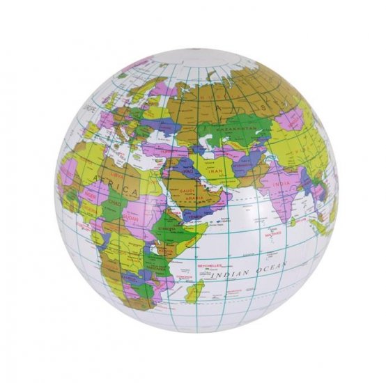 Inflatable Globe 40cm - Click Image to Close