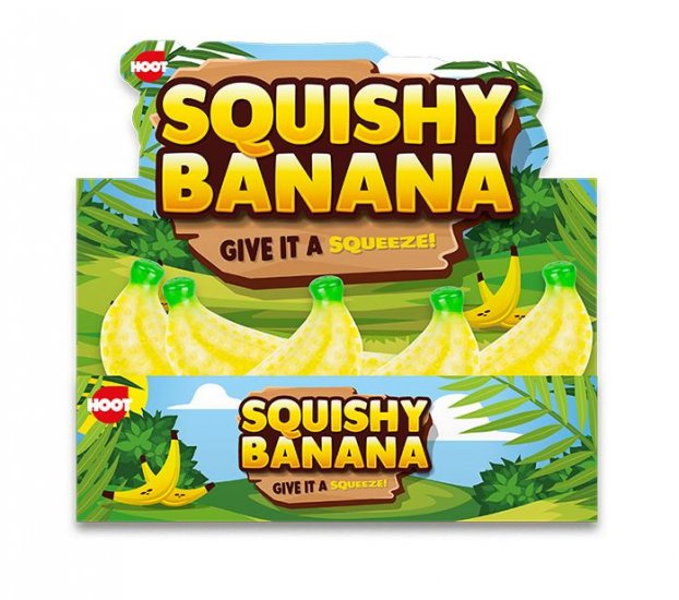 Banana Squeeze Squishy Toy - Click Image to Close
