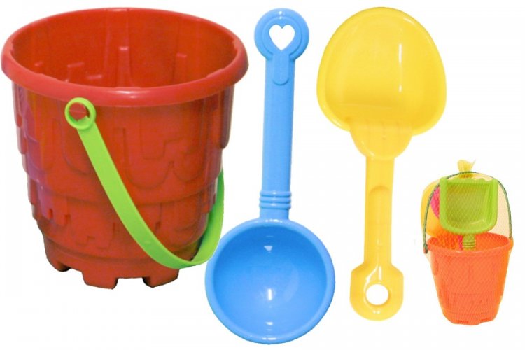 Round Castle Bucket Set 4 Pack - Click Image to Close