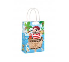 Pirate Paper Party Bag With Handles 14cm x 21 cm x 7cm