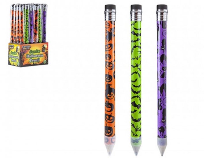 Halloween Jumbo Pencils ( Assorted Colours ) - Click Image to Close