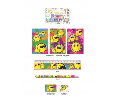 Smiley Face Stationery Set Of 5