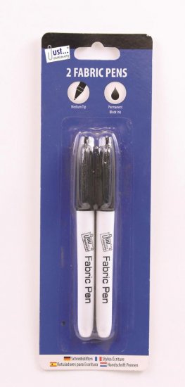 Tallon 2 Permanent Fabric Marker Pens - Click Image to Close