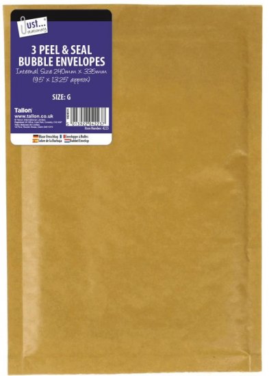 Tallon Bubble Envelopes 3 Pack 240X335 - Click Image to Close
