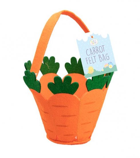 Easter Felt Carrot Bag - Click Image to Close