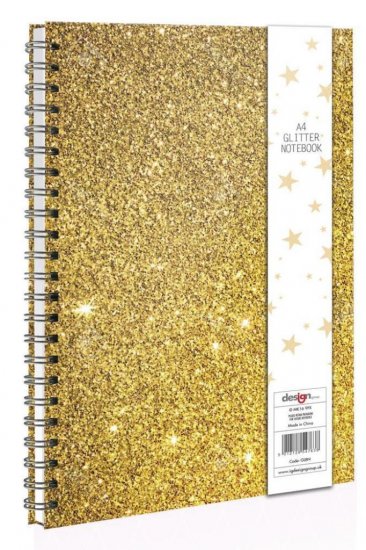 A4 Glitter Notebook - Click Image to Close