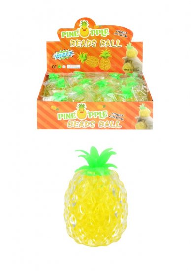Pineapple Beaded Squeeze Squishy Toy - Click Image to Close