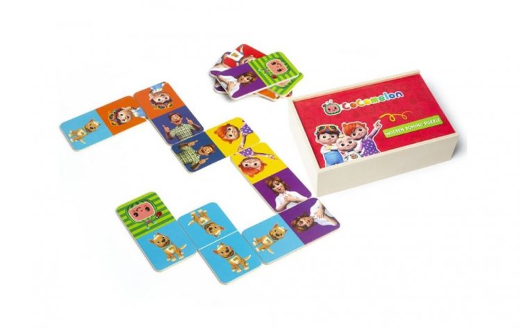 Cocomelon Wooden Memory Dominoes Game - Click Image to Close