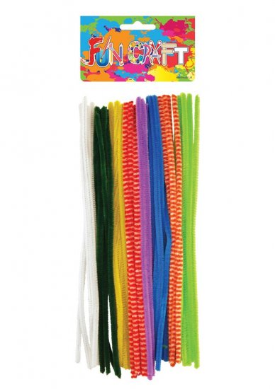 Chenille 30cm Wire Pipe Cleaner Craft Kit - Click Image to Close