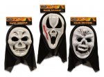 PVC Scary Mask with Shroud.3 Assorted