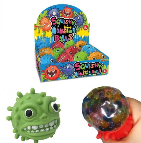 Squeeze Squishy Monster Bead Balls 6cm - Click Image to Close