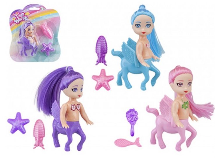 Pegasus 4.5" Doll With Accessories ( Assorted Designs ) - Click Image to Close