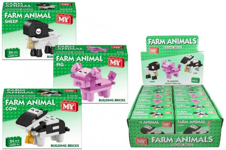 Farm Animal Brick Set ( Assorted Designs ) - Click Image to Close