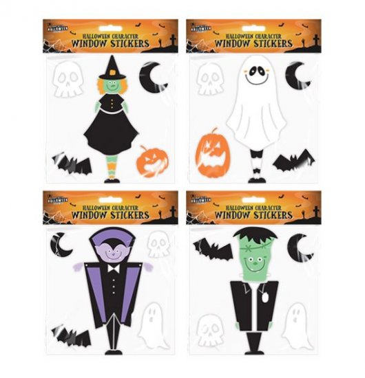 Halloween Character Window Stickers 19cm - Click Image to Close