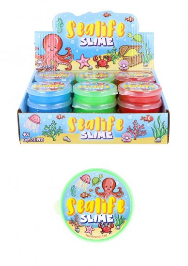 Sealife Slime Tubs 7cm x 2cm ( Assorted Colours ) - Click Image to Close