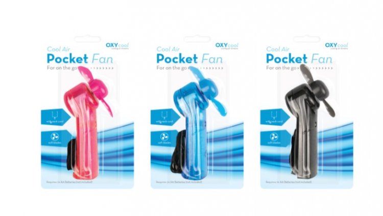 Pocket Fan with Neck Cord - Click Image to Close