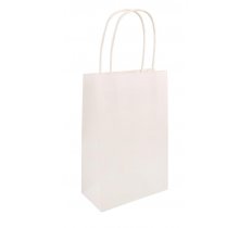 White Paper Party Bag With Handles 14cm x 21 cm x 7cm