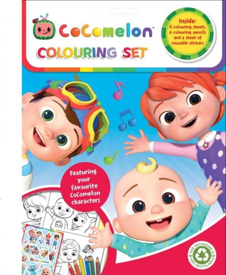 Cocomelon Colouring Set - Click Image to Close
