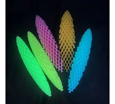 Expanding Glow Look Flexi Mesh Worm Fidget Toy (Pink Only)