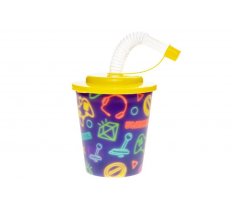 3d Cup W Straw & Lid Gamer