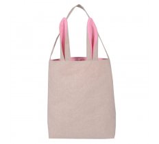 Easter Cotton Bag With Pink Ears 30.5cm X 10cm
