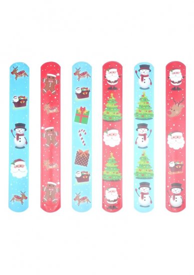 Christmas Snap Bracelets 22 X 3cm ( Assorted Designs ) - Click Image to Close