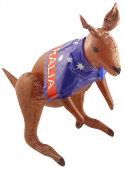 Inflatable Kangaroo Australian Flag 70cm ( Online Only ) - Click Image to Close