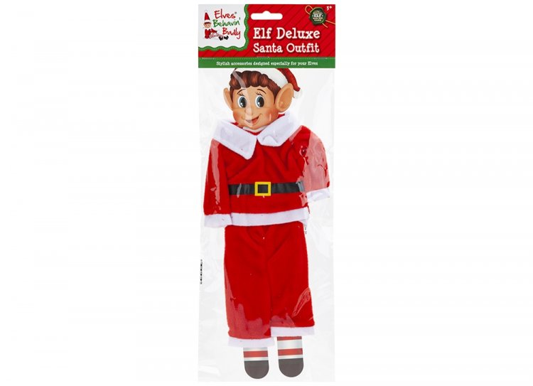 ELF PLUSH SANTA OUTFIT IN PBHC AND INSERT CARD - Click Image to Close
