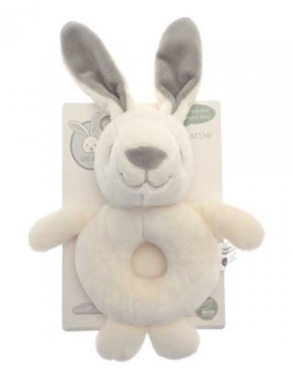 Eco Friendly Little Bunny Design Plush Ring Rattle Baby Toys - Click Image to Close
