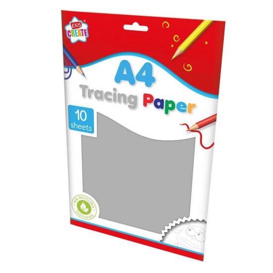 Kids Create Activity 10 Sheets A4 Tracing Paper - Click Image to Close