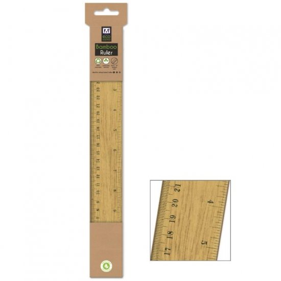 Eco Stationery Bamboo Ruler - Click Image to Close