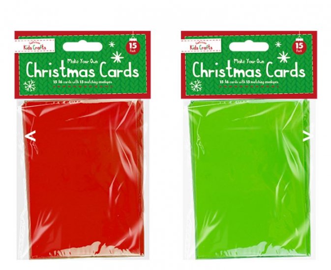 Christmas Cards Craft Set - 15 Pack - Click Image to Close