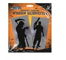 HALLOWEEN WINDOW SILHOUETTE - 2 PACK