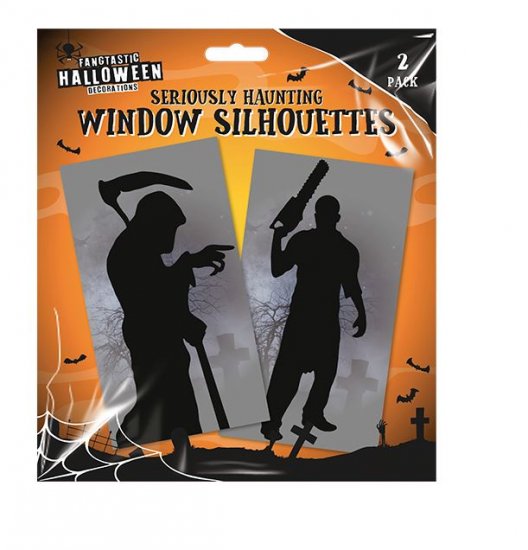 HALLOWEEN WINDOW SILHOUETTE - 2 PACK - Click Image to Close