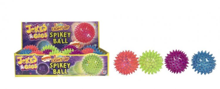 Jokes & Gags Light-Up Spikey Ball (65MM) - Click Image to Close