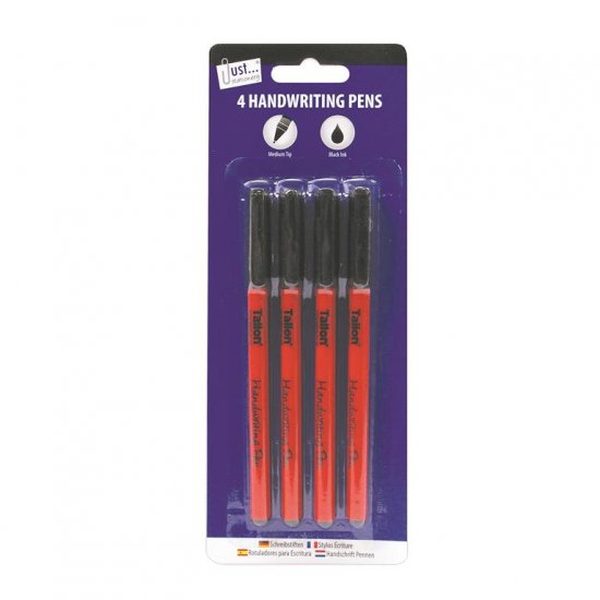 Tallon Pack Of Four Handwriting Pens - Click Image to Close